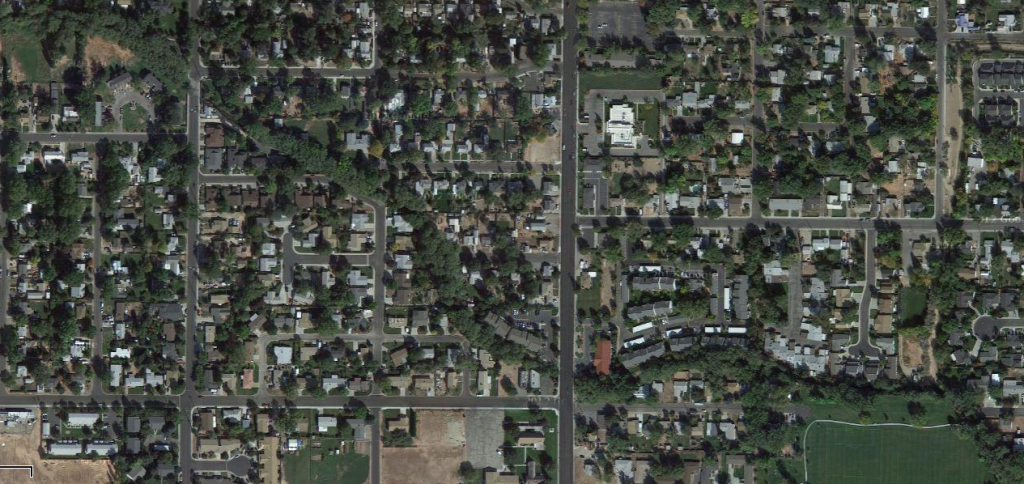 Irrigation Canal, aerial view